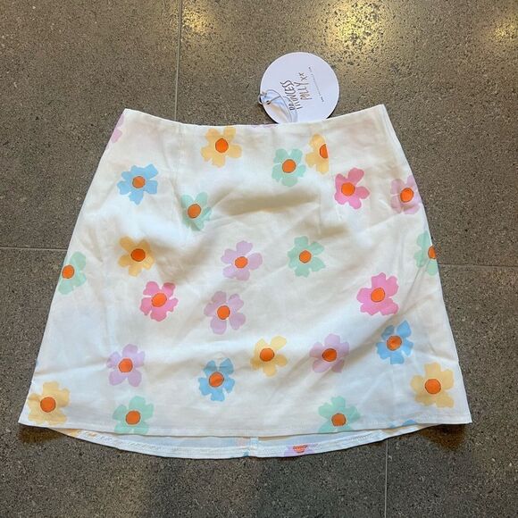 Princess Polly Mishnah Mini Skirt BNWT Non Smoking Floral Lined 0 - Picture 10 of 13
